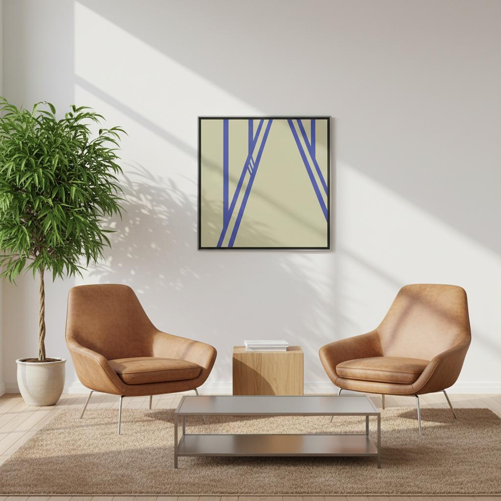 "Broken Scene" - Metal Framed Poster With Museum-Quality Matte Paper