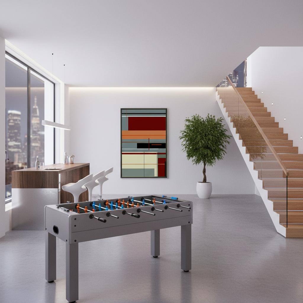 "Patios" - Premium Wooden Framed Poster With Museum-Quality Matte Paper