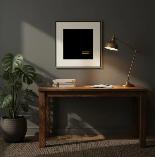 "Blank Peace" - Metal Framed Poster With Museum-Quality Matte Paper