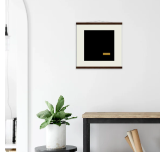 "Blank Peace" - Museum-Quality Matte Paper Poster with Hanger