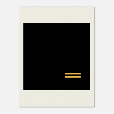 "Blank Peace" - Premium Matte Paper Poster