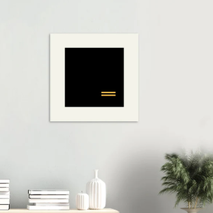 "Blank Peace" - Museum-Quality Matte Paper Poster