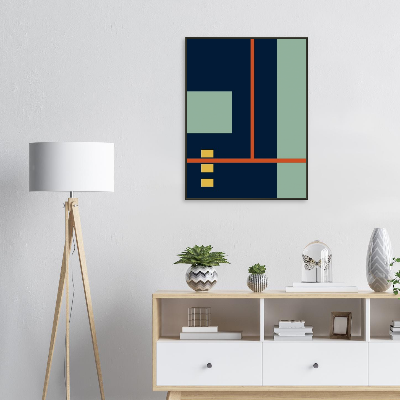 "Untitled B34" - Metal Framed Poster With Museum-Quality Matte Paper