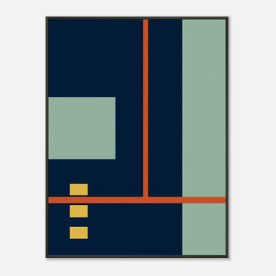 "Untitled B34" - Metal Framed Poster With Museum-Quality Matte Paper