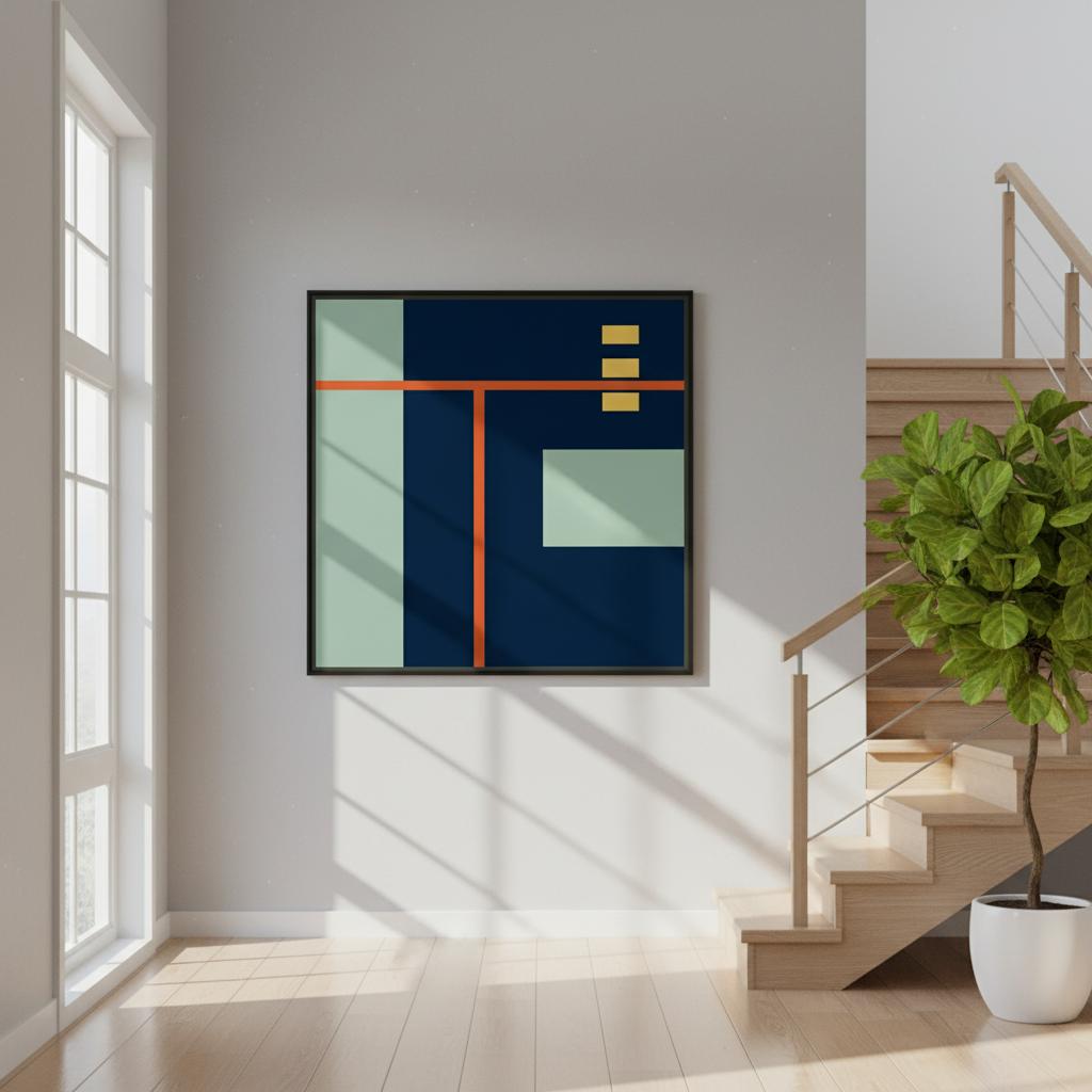 "Untitled B34" - Metal Framed Poster With Museum-Quality Matte Paper