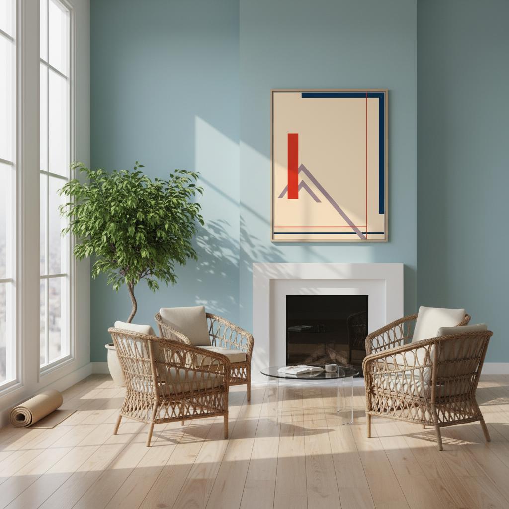 "Red Door Range" - Premium Wooden Framed Poster With Museum-Quality Matte Paper